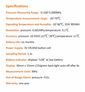 PG-20 digital pressure guage